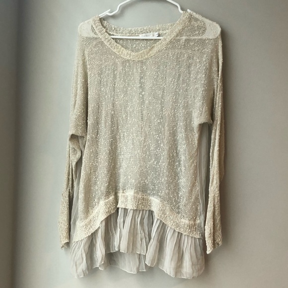 LF White Tunic Sweater - Picture 2 of 4